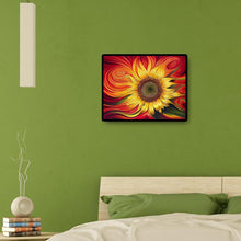 Lade das Bild in den Galerie-Viewer, Begeisterte Sonnenblume - voller quadratischer Diamant - 50x40cm