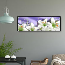 Lade das Bild in den Galerie-Viewer, Blume Weihnachten - voller runder Diamant - 80x30cm