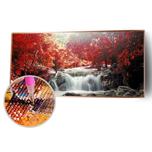 Lade das Bild in den Galerie-Viewer, Berglandschaft - voller runder Diamant - 80x40cm