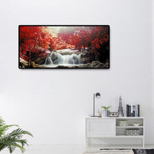 Lade das Bild in den Galerie-Viewer, Berglandschaft - voller runder Diamant - 80x40cm