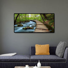 Lade das Bild in den Galerie-Viewer, Berglandschaft - voller runder Diamant - 80x40cm