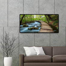 Lade das Bild in den Galerie-Viewer, Berglandschaft - voller runder Diamant - 80x40cm