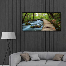 Lade das Bild in den Galerie-Viewer, Berglandschaft - voller runder Diamant - 80x40cm