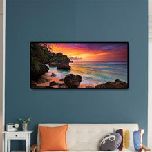 Lade das Bild in den Galerie-Viewer, Berglandschaft - voller runder Diamant - 80x40cm