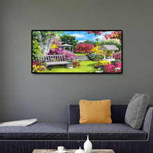 Lade das Bild in den Galerie-Viewer, Berglandschaft - voller runder Diamant - 80x40cm