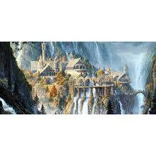 Lade das Bild in den Galerie-Viewer, Berglandschaft - voller runder Diamant - 80x40cm