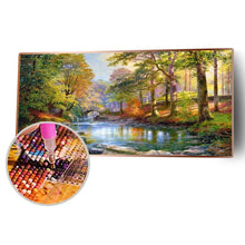 Lade das Bild in den Galerie-Viewer, Berglandschaft - voller runder Diamant - 80x40cm