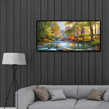 Lade das Bild in den Galerie-Viewer, Berglandschaft - voller runder Diamant - 80x40cm