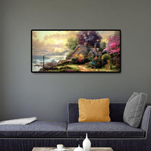 Lade das Bild in den Galerie-Viewer, Berglandschaft - voller runder Diamant - 80x40cm