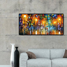 Lade das Bild in den Galerie-Viewer, Straßennachtansicht - voller runder Diamant - 80x40cm