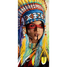 Lade das Bild in den Galerie-Viewer, Lady - voller runder Diamant - 45x85cm