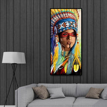 Lade das Bild in den Galerie-Viewer, Lady - voller runder Diamant - 45x85cm