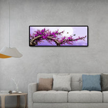 Lade das Bild in den Galerie-Viewer, Lila Baum - voller runder Diamant - 80x30cm