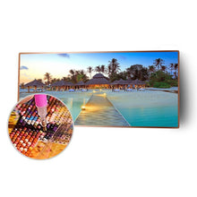 Lade das Bild in den Galerie-Viewer, Strandvilla - voller runder Diamant - 80x40cm