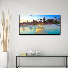 Lade das Bild in den Galerie-Viewer, Strandvilla - voller runder Diamant - 80x40cm