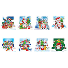Lade das Bild in den Galerie-Viewer, 8pcs/Set-Christmas-Diamond Grußkarten
