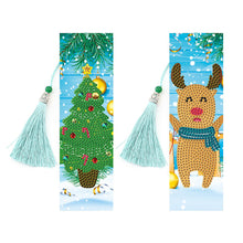 Lade das Bild in den Galerie-Viewer, 4pcs Weihnachten-DIY Diamond Painting Lesezeichen