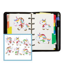 Lade das Bild in den Galerie-Viewer, 6pcs-Unicorn-Diy Handwerk Aufkleber