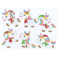 Lade das Bild in den Galerie-Viewer, 6pcs-Unicorn-Diy Handwerk Aufkleber