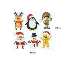 Lade das Bild in den Galerie-Viewer, 6pcs-Weihnachten-Diy Handwerk Aufkleber