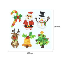 Lade das Bild in den Galerie-Viewer, 6pcs-Weihnachten-Diy Handwerk Aufkleber
