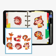 Lade das Bild in den Galerie-Viewer, 6pcs-Tier-Diy Handwerk Aufkleber