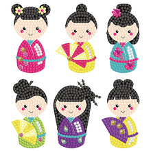 Lade das Bild in den Galerie-Viewer, 6pcs-Doll-Diy Handwerk Aufkleber