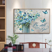 Lade das Bild in den Galerie-Viewer, Blumen-Vollbohrer Rundbohrer-50x40cm-Diamantmalerei