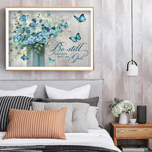 Lade das Bild in den Galerie-Viewer, Blumen-Vollbohrer Rundbohrer-50x40cm-Diamantmalerei