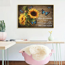 Lade das Bild in den Galerie-Viewer, Blumen-Vollbohrer Rundbohrer-50x40cm-Diamantmalerei