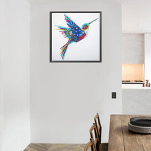 Lade das Bild in den Galerie-Viewer, Kolibri-speziell geformte Kristalldiamantmalerei-30 * 30cm