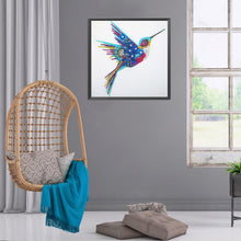 Lade das Bild in den Galerie-Viewer, Kolibri-speziell geformte Kristalldiamantmalerei-30 * 30cm