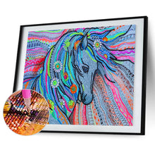 Lade das Bild in den Galerie-Viewer, Pferd-speziell geformtes Kristalldiamant-Gemälde-40*30cm