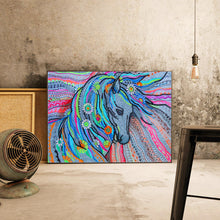 Lade das Bild in den Galerie-Viewer, Pferd-speziell geformtes Kristalldiamant-Gemälde-40*30cm