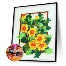 Lade das Bild in den Galerie-Viewer, Blume-speziell geformte Kristalldiamantmalerei-30 * 40CM