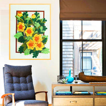 Lade das Bild in den Galerie-Viewer, Blume-speziell geformte Kristalldiamantmalerei-30 * 40CM
