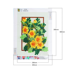 Lade das Bild in den Galerie-Viewer, Blume-speziell geformte Kristalldiamantmalerei-30 * 40CM