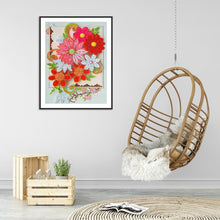 Lade das Bild in den Galerie-Viewer, Blume-speziell geformte Kristalldiamantmalerei-30 * 40CM