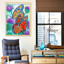 Lade das Bild in den Galerie-Viewer, Schmetterling-speziell geformtes Kristalldiamant-Gemälde-30*40cm