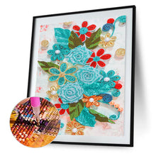 Lade das Bild in den Galerie-Viewer, Papierblume-speziell geformte Kristalldiamantmalerei-30 * 40cm
