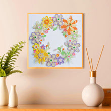 Lade das Bild in den Galerie-Viewer, Kranz-speziell geformte Kristalldiamantmalerei-30 * 30cm