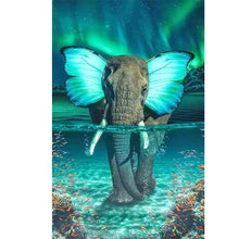 Lade das Bild in den Galerie-Viewer, Schmetterling Elefant-Full Drill Diamond Painting-40x70cm