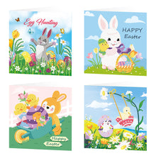 Lade das Bild in den Galerie-Viewer, 4pcs/Set-Easter-Diamond Grußkarten