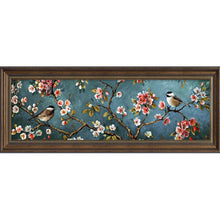 Lade das Bild in den Galerie-Viewer, Blumenvogel - volle Runde Diamant-Malerei - 80x30cm