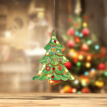 Lade das Bild in den Galerie-Viewer, 5D Weihnachten Diamant Malerei Hängeleuchte Festliche Strass Lampe Anhänger Kits
