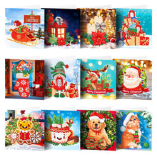 Lade das Bild in den Galerie-Viewer, 12pcs/Set-Christmas-Diamond Grußkarten