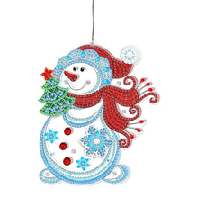 Lade das Bild in den Galerie-Viewer, 5D Weihnachten Diamant Malerei Hängeleuchte Festliche Strass Lampe Anhänger Kits