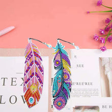 Lade das Bild in den Galerie-Viewer, DIY Diamond Painting-Feather Lesezeichen
