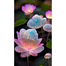 Lade das Bild in den Galerie-Viewer, Wassertropfen-Blumen-Vollbohrer-Diamantmalerei-40x70cm
