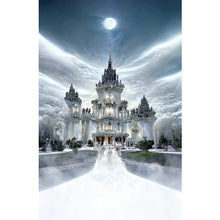 Lade das Bild in den Galerie-Viewer, Fantasy White Palace-Full Drill Diamond Painting-40x70CM